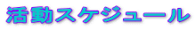 活動スケジュール